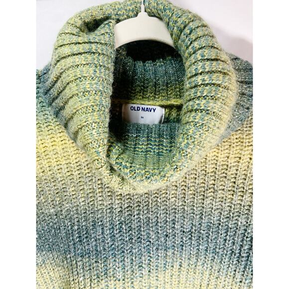 Green Ombre Casual & Comfy Sweater for Winter sz 3X - Picture 3 of 5
